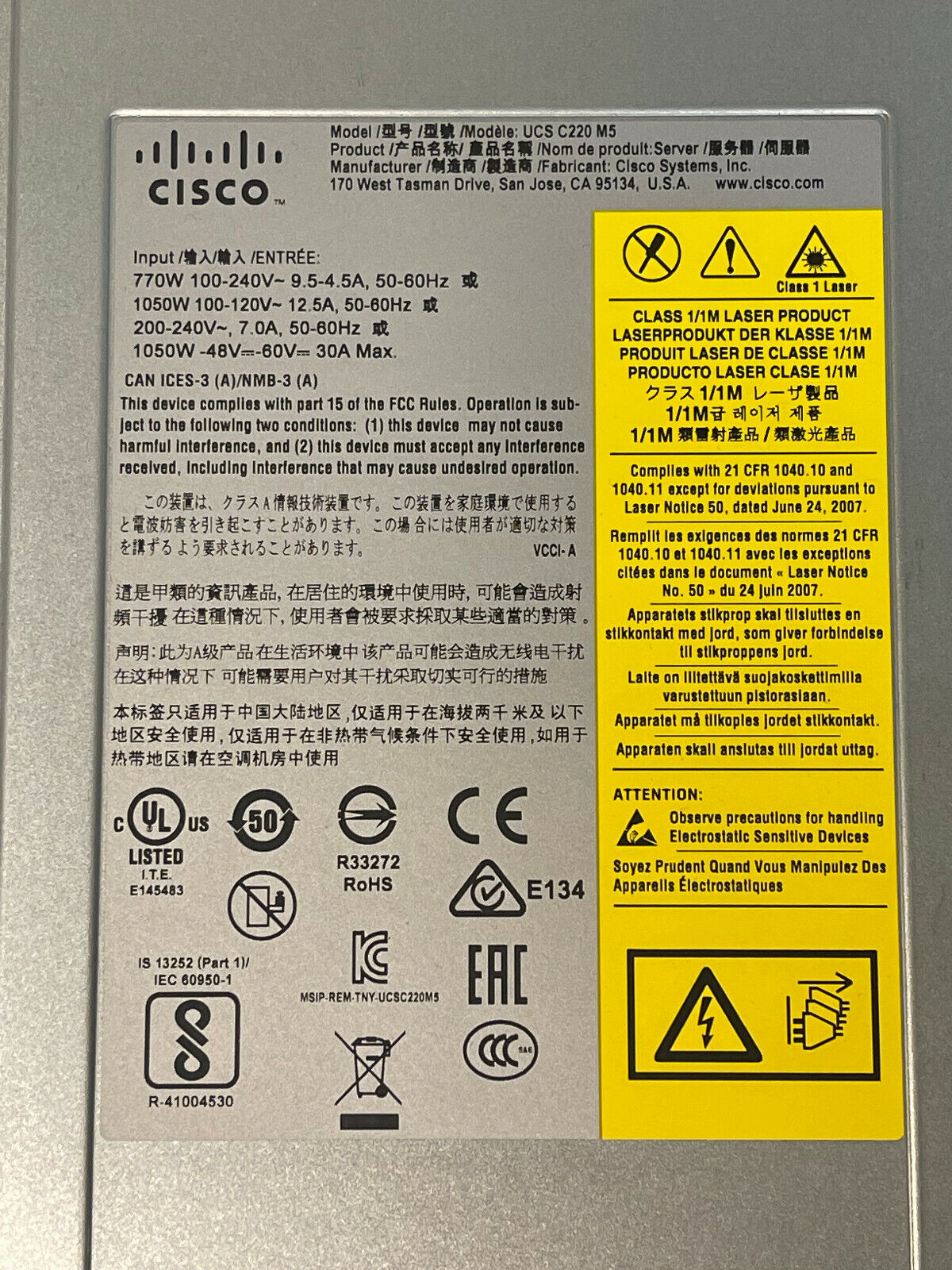 Cisco HyperFlex HX220c M5 Server 2x Xeon 8168 24-core 384GB 8.5TB SSD 2x 1050W - Image 11