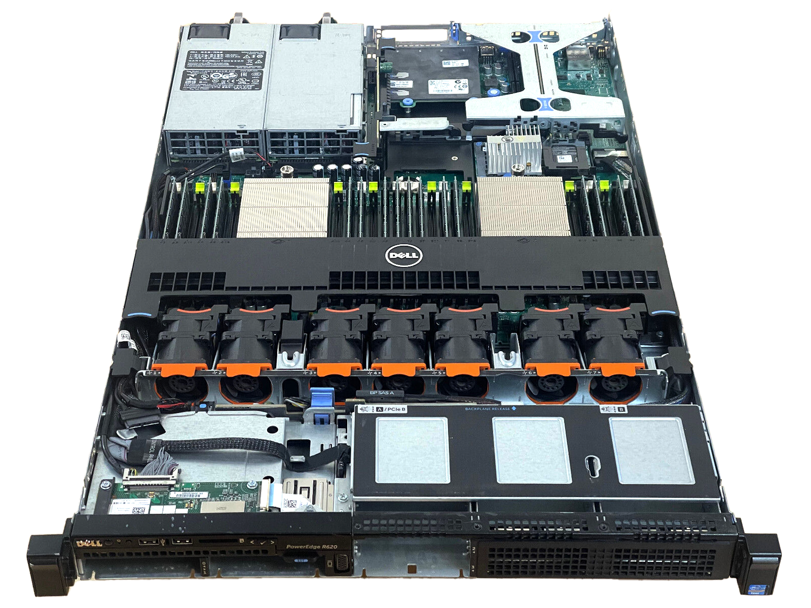 Dell PowerEdge R620 Server 2x E5-2690v2 10C 256GB H710P 4x 1GbE 2x 750W Bezel. - Image 2