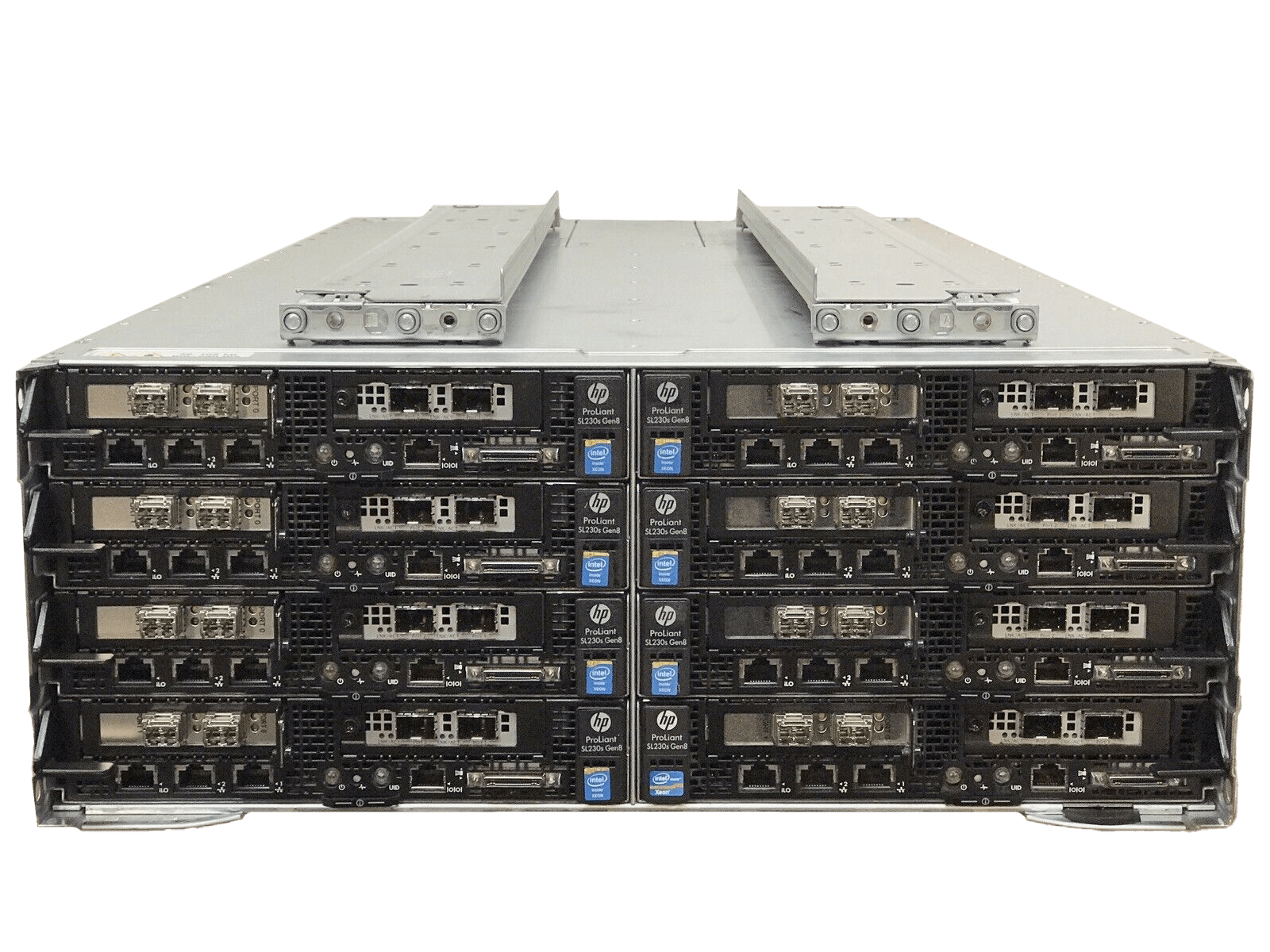 HP ProLiant S6500 8x SL230s 16x E5-2650V2 8x 128GB 16x 200GB SSD 10G NIC 8G FC. - Image 13