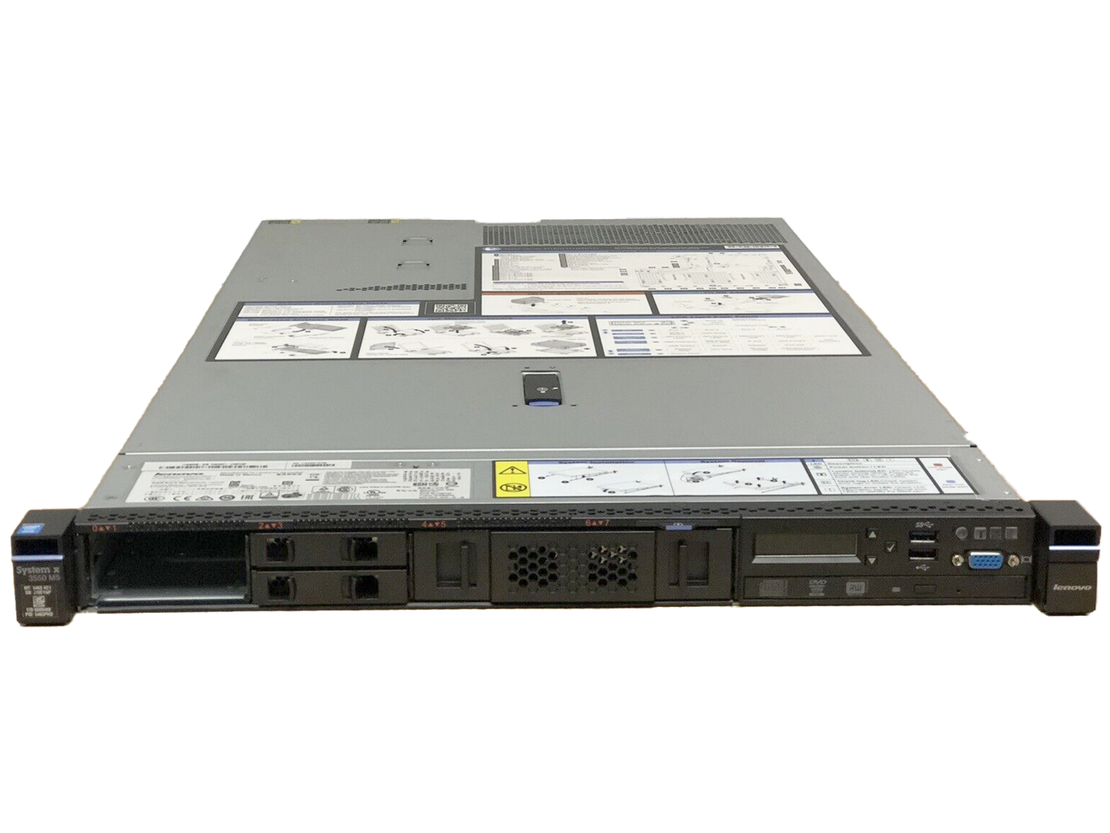 IBM x3550 M5 Server E5-2620V3 32GB 8x SFF M5210 1GB 1x 550W PSU Adv LED Panel.