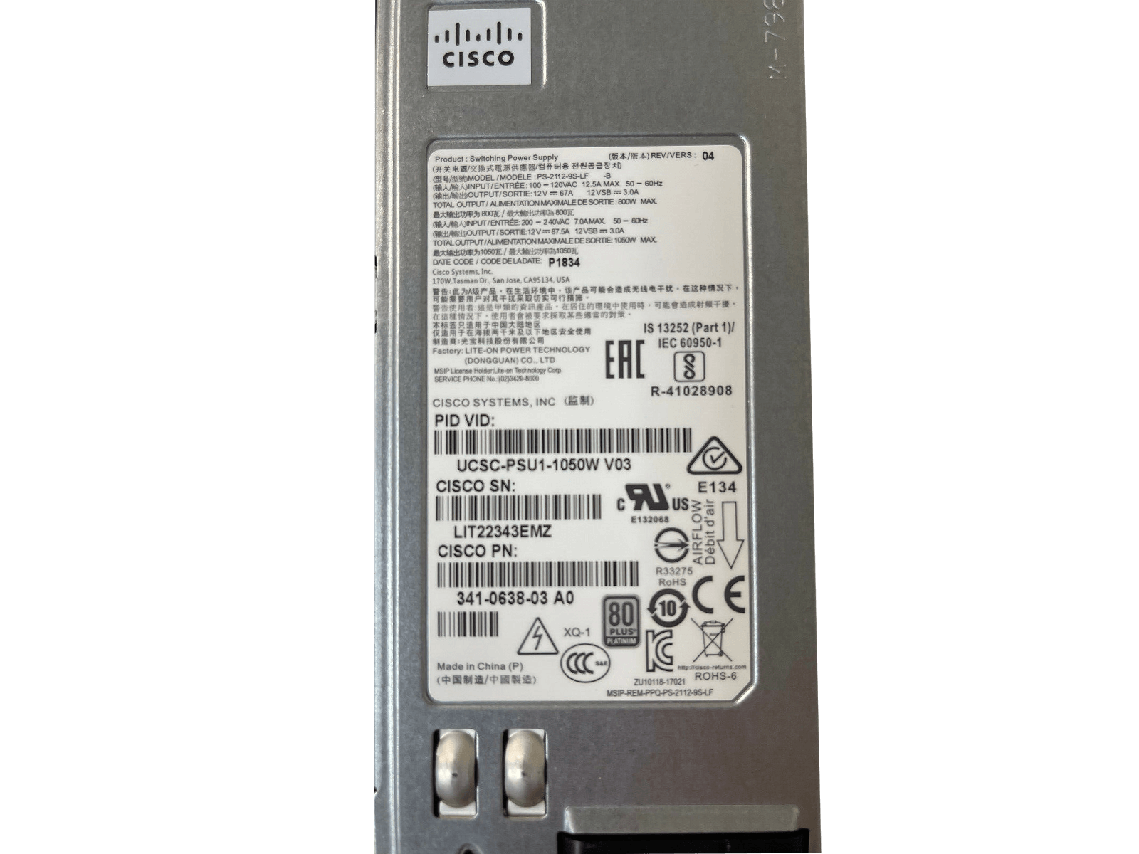 Cisco HyperFlex HX220c M5 Server 2x Xeon 8168 24-core 384GB 8.5TB SSD 2x 1050W - Image 8