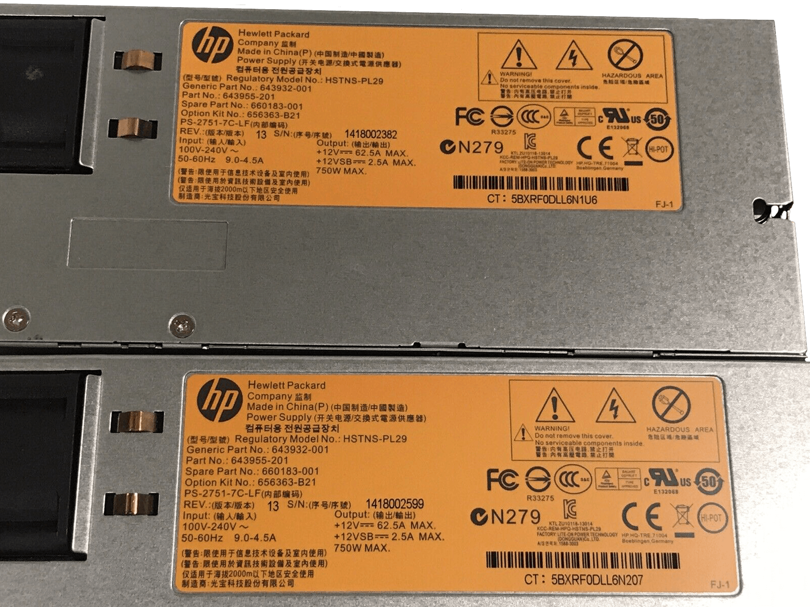 HP DL380p G8 2x E5-2630v2 6-core 128GB 8 bay SFF 2x 750W PSU P420i 512MB NIC iLO Adv - Image 5